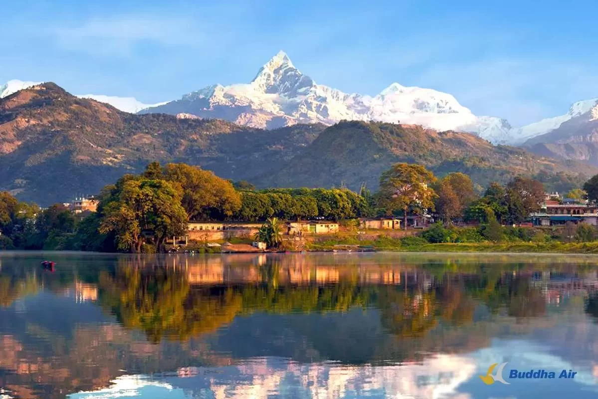 Scenic mountain lake